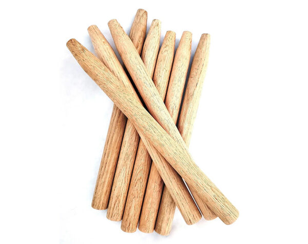 Timber Frame Pegs, Wooden Dowel Pins, Tapered, White Oak, 31/32" x 12"